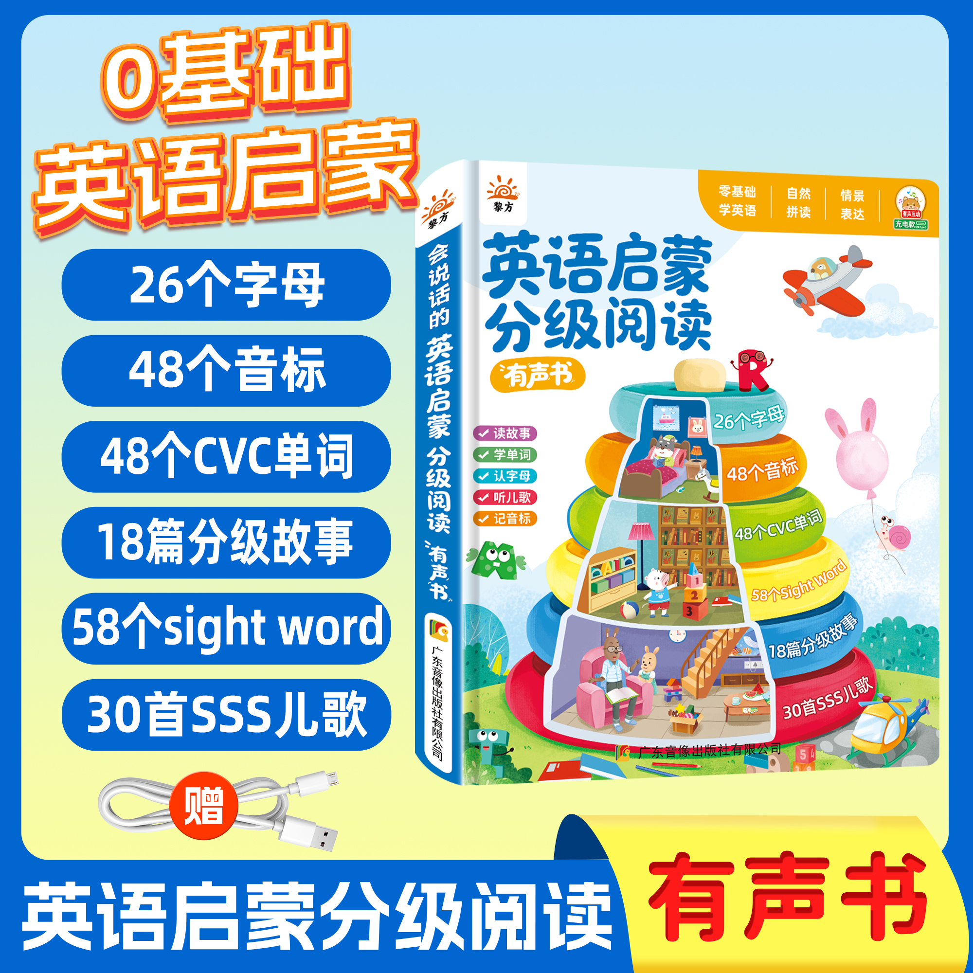黎方英语启蒙分级阅读点读发声书