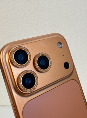 17promax镂空镜头圈适用苹果15promax手机镜头膜闪粉16pro/14plus保护圈单个iPhone13mini后置摄像头相机贴膜