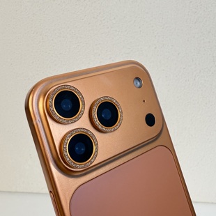 17promax镂空镜头圈适用苹果15promax手机镜头膜闪粉16pro 14plus保护圈单个iPhone13mini后置摄像头相机贴膜