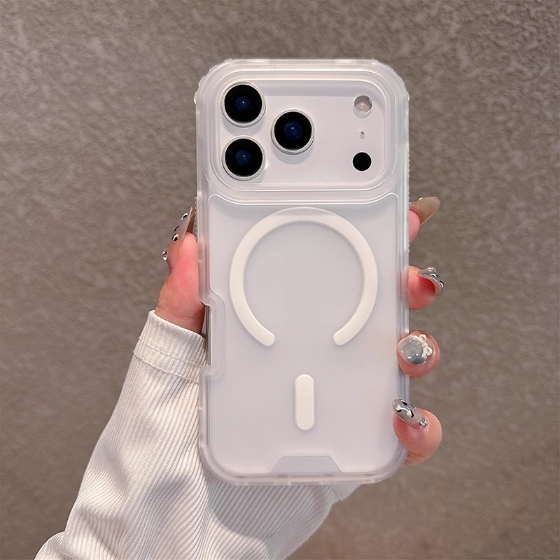 17promax三合一适用苹果16pro手机壳magsafe磁吸iPhone15plus磨砂14pm高级感13时尚12全包防摔11女新款保护套