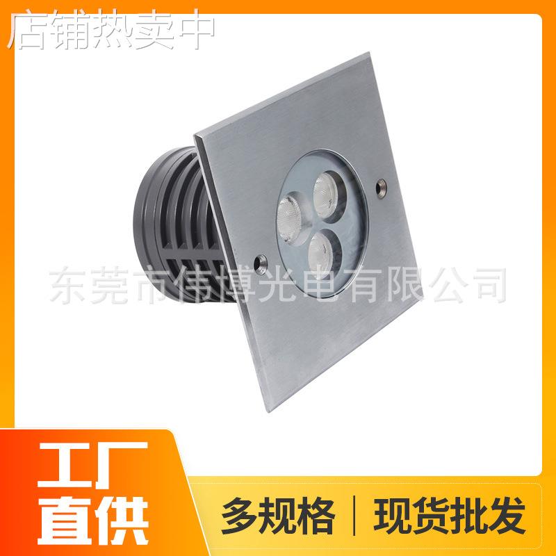 广场公园装饰嵌入式方形埋地灯户外防水地埋灯路灯亮化LED草坪灯