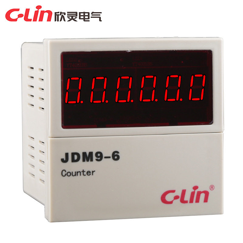 欣灵计数继电器厂家直销计数器JDM9-6按键型数显计数继电器