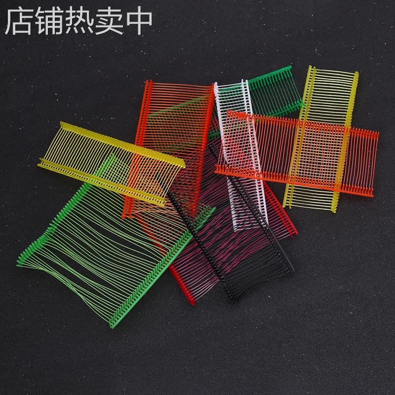 厂家定 做彩色塑料胶针打吊牌线工字胶针服饰商标胶针吊牌货源