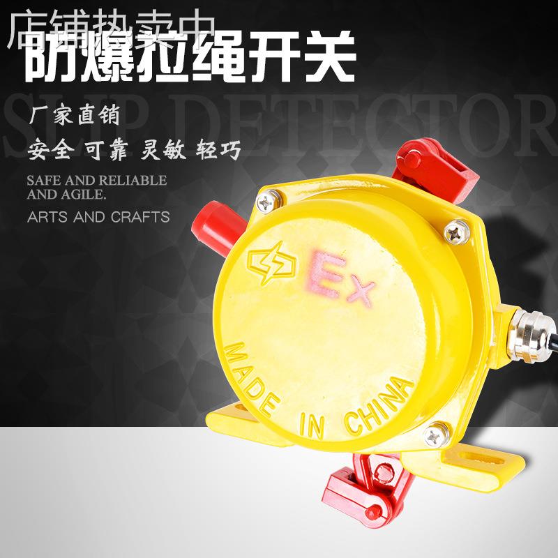 防爆双向拉绳开关BKLT2拉绳开关HFKLT2手动皮带输送安全紧急开关