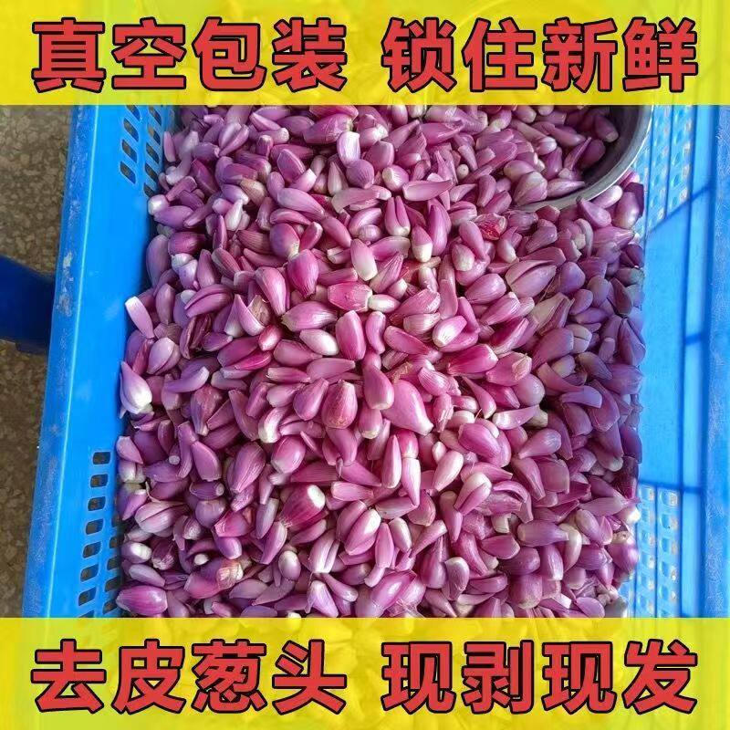 正宗广东去皮红葱头剥皮商用特香新鲜真空红头葱餐饮食用熬油料