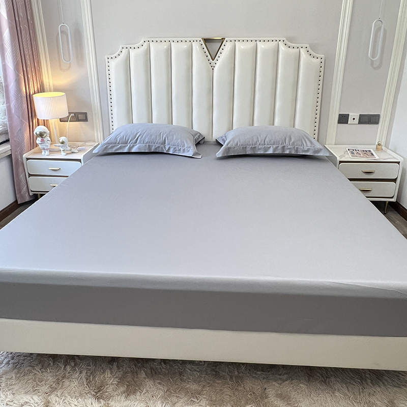 100支长绒棉A类单人双人床笠