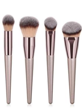 Hot Champagne Makeup Brush Set for Women Cosmetic Foundation
