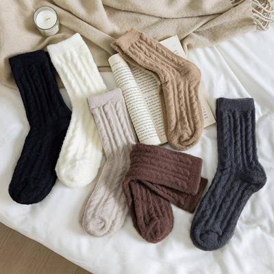 1 Pairs Winter Warm Women Socks Merino Wool Men Super Thicke