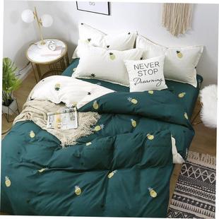 Cotton bedding set bed linen 4pcs/set duvet cover flat sheet