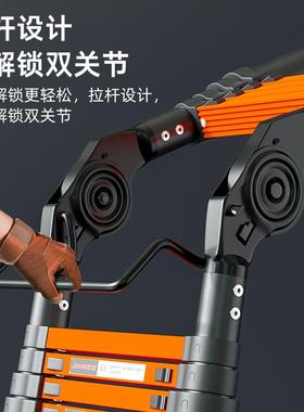 Ladder step stool aluminum alloy step stool home 折叠梯子