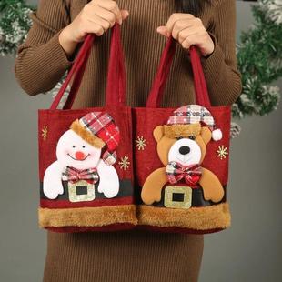 Year Bag Christmas New Linen Cloth Childrens Gift Candy Han
