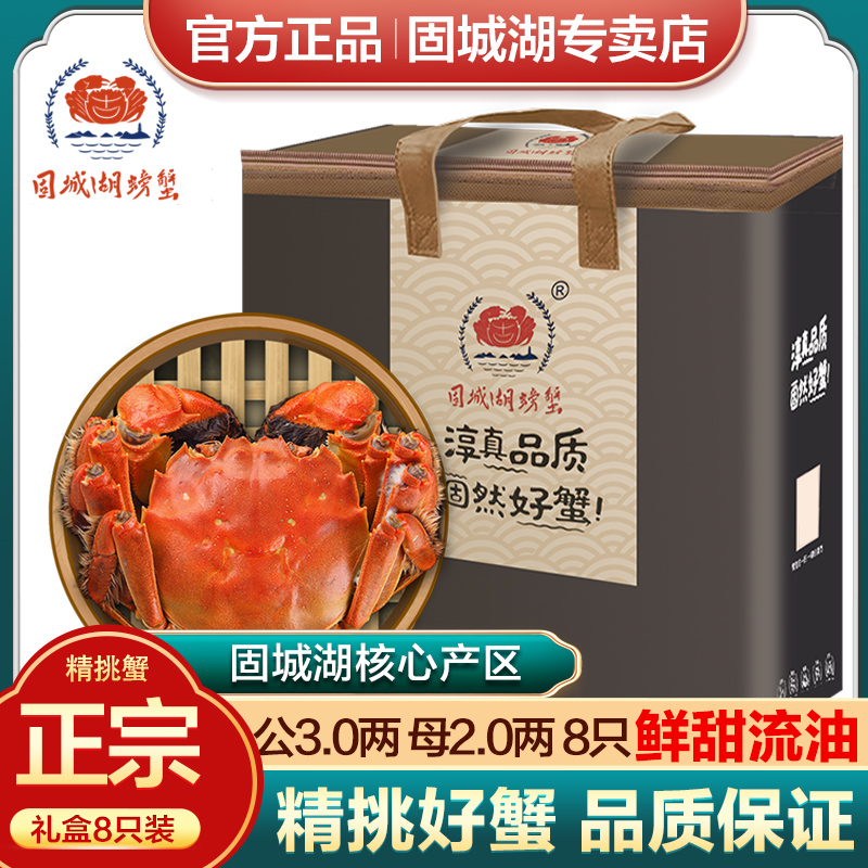 固城湖大闸蟹公3两母2两8只