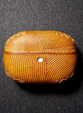 适用于华为HUAWEI FreebudsPro5 第5代保护套皮套蓝牙耳机小众复古纯手工支持定制太阳先生