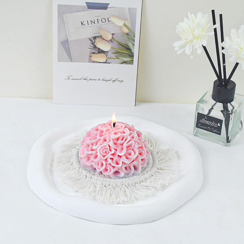 万寿菊硅胶模具 菊花香薰蜡烛模具 亡灵节万寿菊摆件制作模具