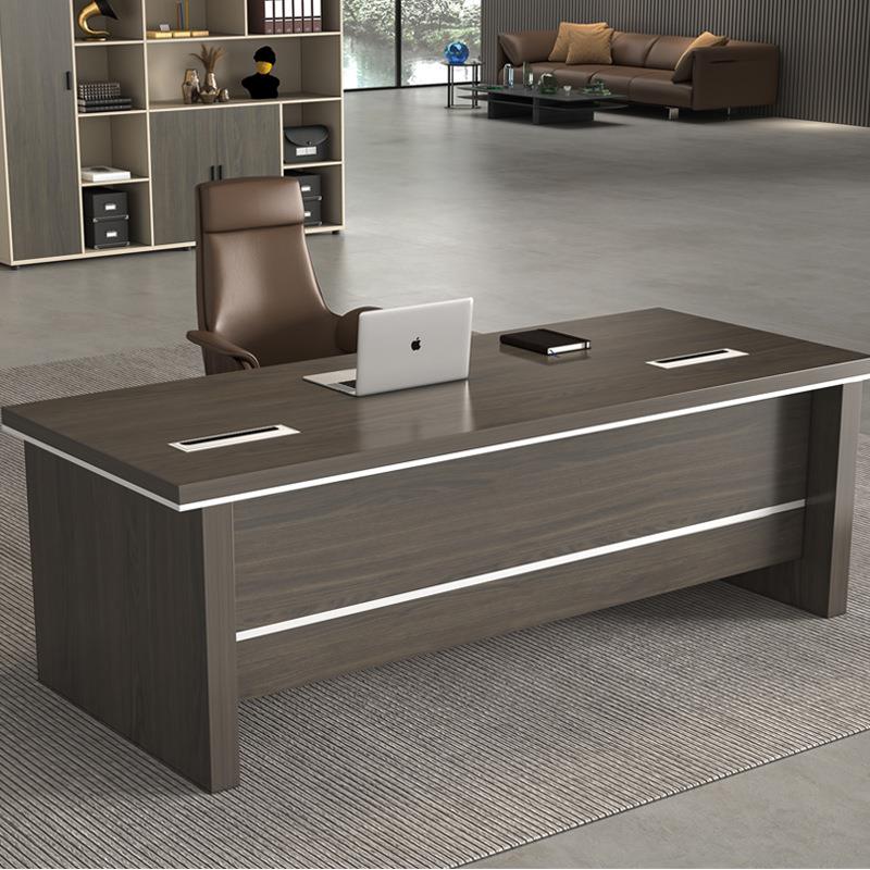 老板办公桌简约现代总裁桌大班台经理大板桌办公桌椅组合单人