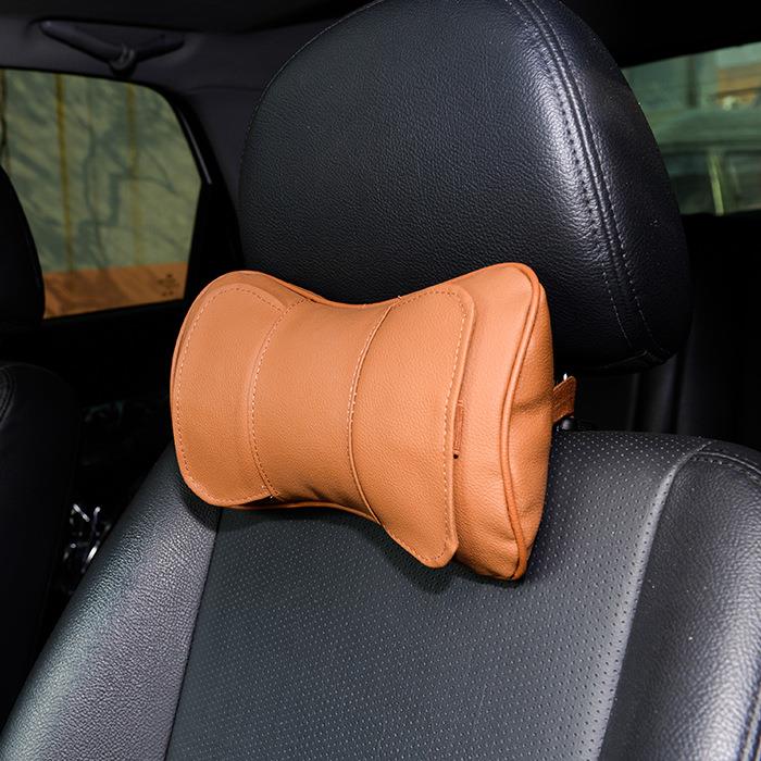 汽车头枕颈枕真皮头枕颈枕皮头枕车用骨头枕汽车用品防滑护颈