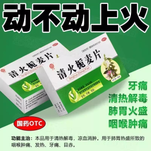 清火栀麦丸仁和清火栀麦片24片去内热儿童上火清热解毒去火的药
