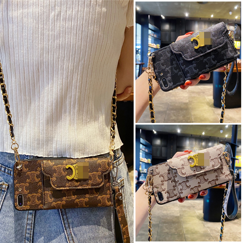 适用华为荣耀X40i手机壳x30卡包V40轻奢版v30pro日韩x20se零钱包链条挂绳YOK-AN10背包式斜挎OXF-AN10女