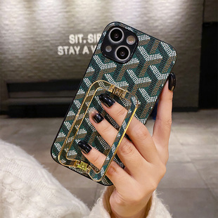 适用三星note20ultra手机壳s23fe支架S25格纹s10防摔s24皮质s20fe复古a70s简约a50s奢华a9s折叠a04e外壳m30s