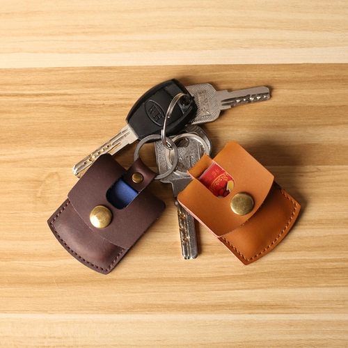 Картхолдер, чехол для проездного, мультяшный универсальный маленький защитный чехол, из натуральной кожи