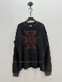 Distressed Black and Red