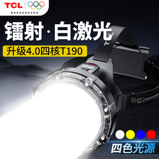 激光炮强光头灯充电超亮远射头戴式照明电筒矿灯锂电超长续航户外