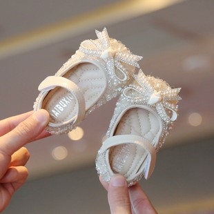 女宝宝鞋子一周岁生日春秋款女童公主婴儿学步鞋软底小童皮鞋夏季