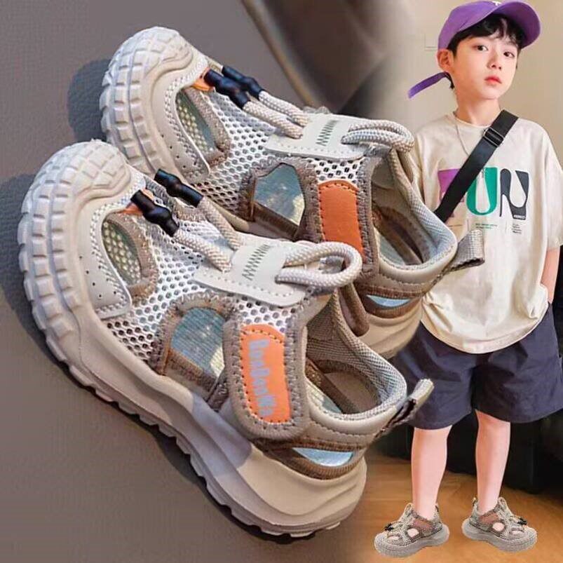 儿童凉鞋男童2026新款夏款女孩夏季镂空宝宝凉鞋男宝女宝包头凉鞋