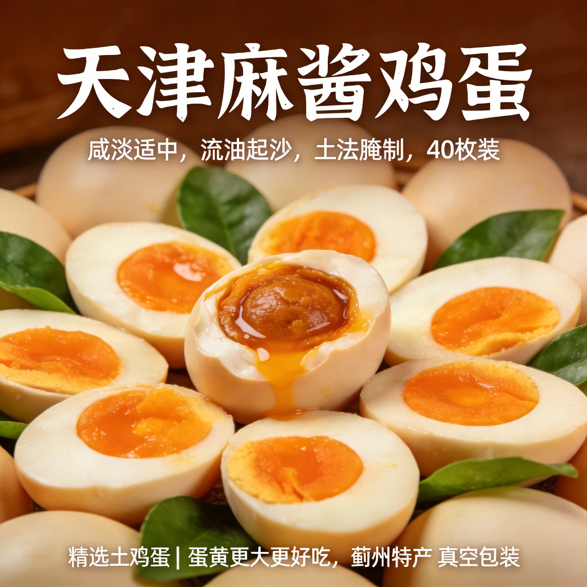 正宗天津蓟县麻酱鸡蛋