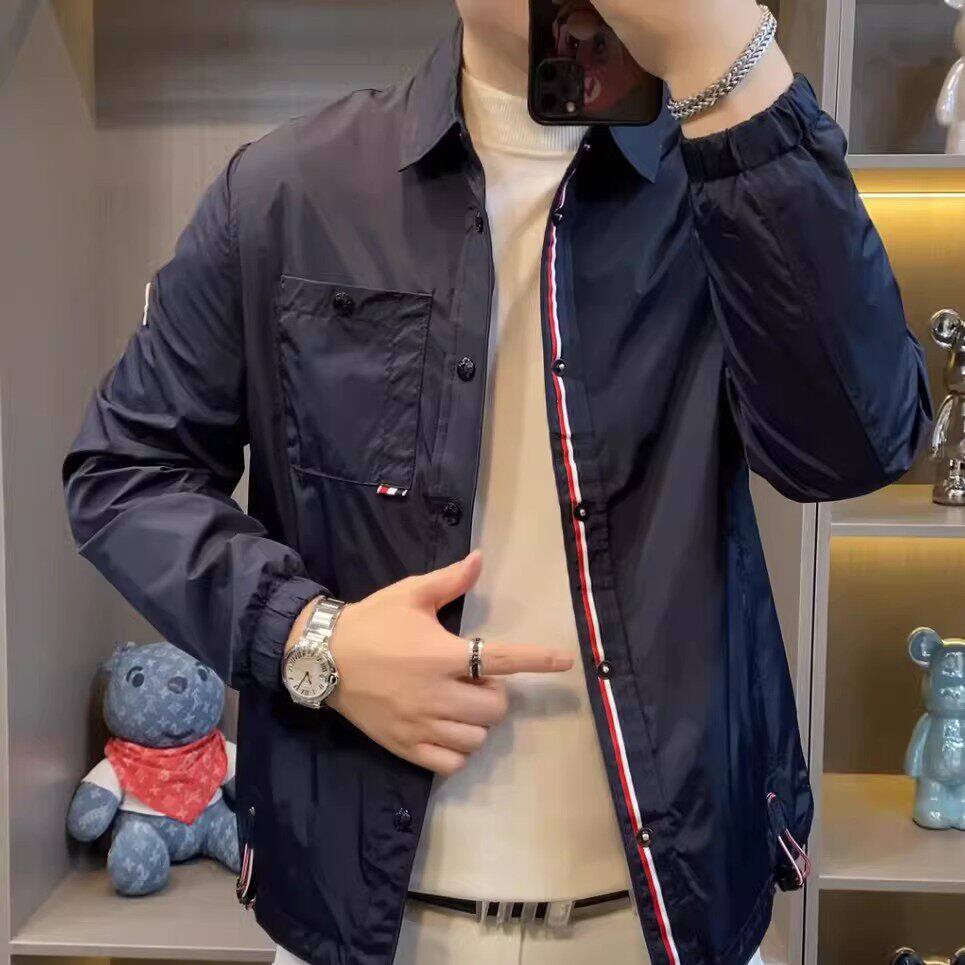 好运来欧货男装春款外套时尚潮流外套夹克休闲外套高品质夹克外a5