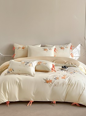 26新款长绒棉刺绣四件套-福瑞锦鲤ANF
