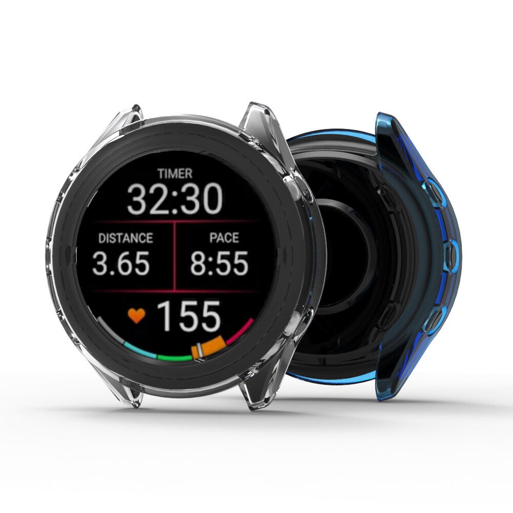 适用适用佳明手表Forerunner170/170M半包硅胶保护壳S70 TPU防摔手表保护套Venu4/3镂空防撞255/265/570糖果