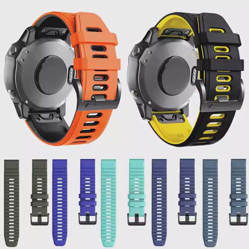 fenix8/7Xpro表带土狗硅胶双色