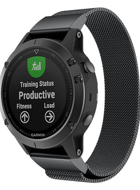 佳明fenix7/7x 6x不锈钢手表带fenix5Xplus 3HR 945快拆版金属腕佳明飞耐时5s  s60mk1佳明Fenix 8手表表带26