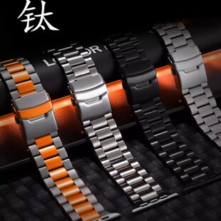 适用AppleWatch Ultra2表带钢铁侠纯钛合金苹果S8表带s10 10代钛金属49mm蝴蝶扣iwatch9/8/7/6/SE2表带45mm46