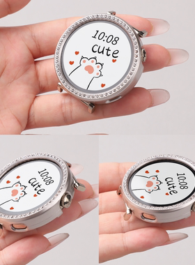 适用于华为gt5/6手表保护壳钻镂空gt5pro/gt4半包保护套智能运动watchgt5/6女款小表盘pc表壳41mm专用配件潮