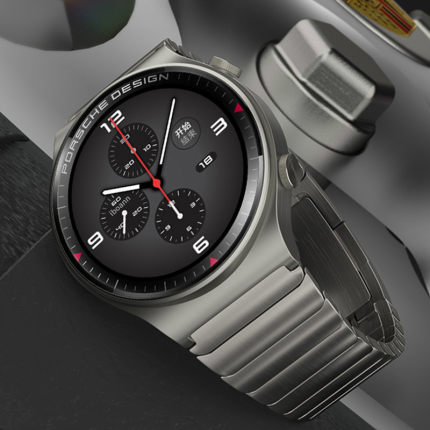 适用华为watch4pro表带钛金属gt3带gt3pro不锈钢gt2watch3男生荣耀magic2智能手表gs3一株钢带侧拆款22mm46mm