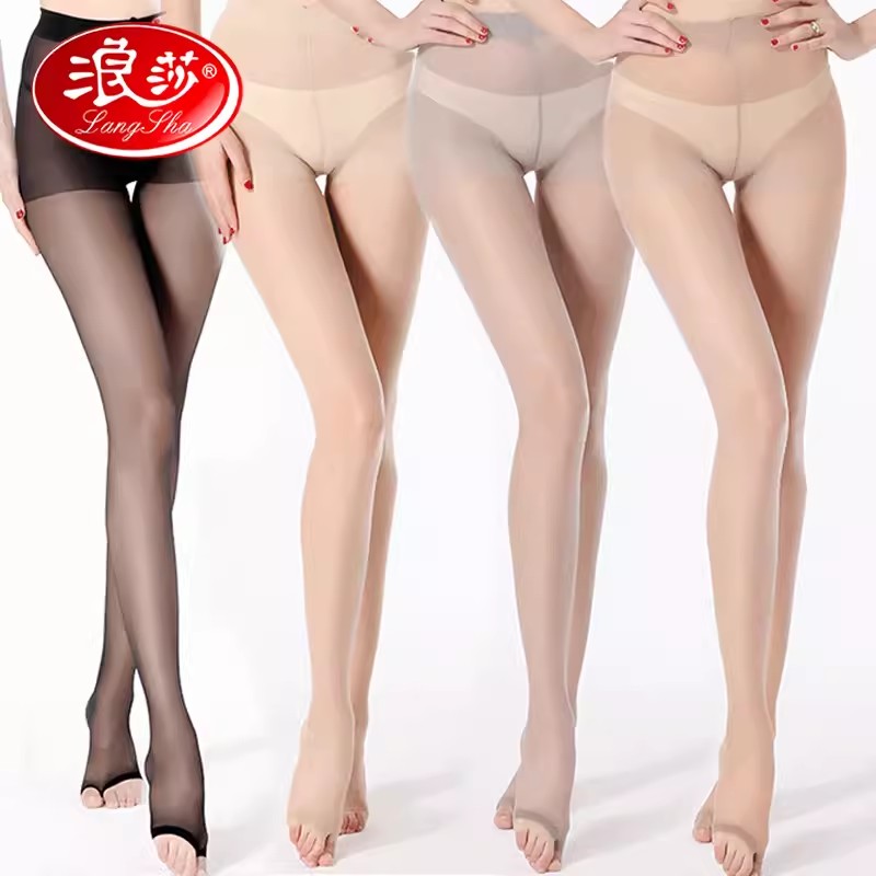 浪莎鱼嘴丝袜露脚趾连裤袜