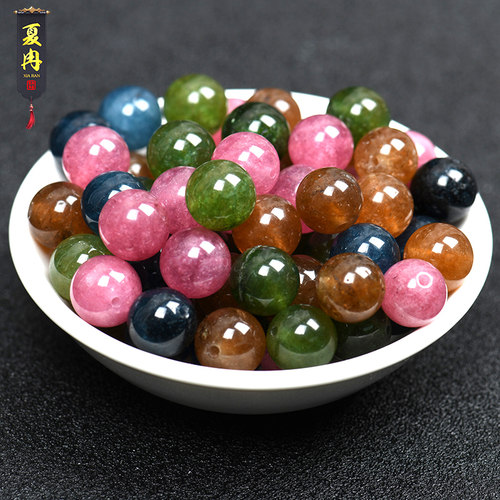 糖果色散珠子dly彩虹碧玺