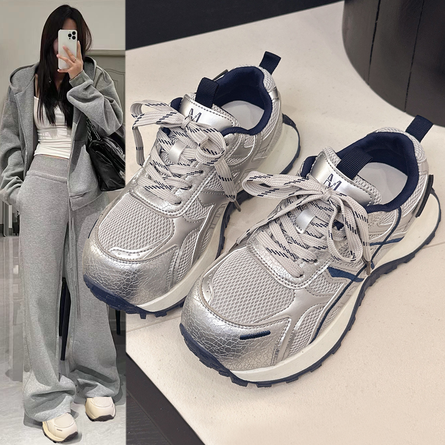 小蛮腰女鞋老爹鞋厚底休闲运动鞋