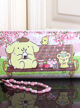 卡通布丁狗动漫周边零钱包韩版长款学生女士儿童男童女童钱夹钱包