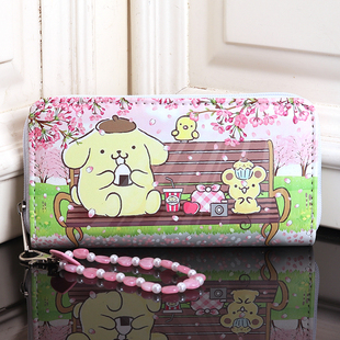 卡通布丁狗动漫周边零钱包韩版 学生女士儿童男童女童钱夹钱包 长款