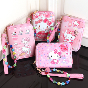 日韩可爱HelloKitty库洛米玉桂狗儿童女童迷你彩色手提短款 小钱包
