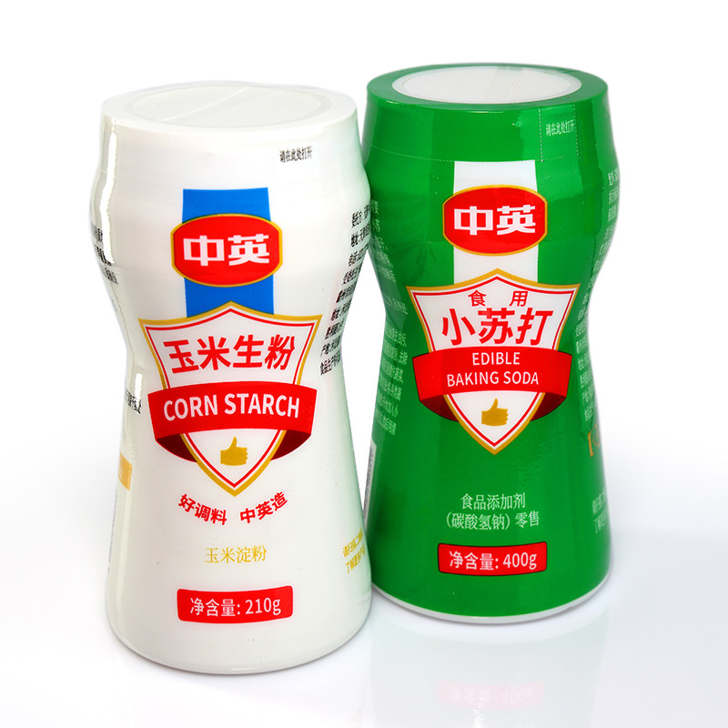 中英玉米淀粉生粉食用淀粉勾芡家用商用烘焙原料嫩肉烹饪勾芡210g