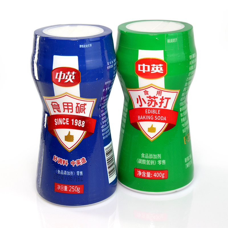 中英 食用小苏打400g/瓶 家用厨房烘焙原料小苏打粉清洁去污水果衣服牙齿