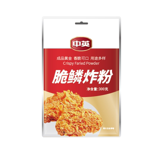 中英脆鳞炸粉鸡翅鸡米花脆皮裹粉