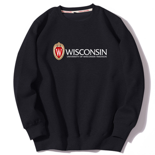 UW Madison威斯康星大学麦迪逊分校卫衣套头圆领校服学生班服定制