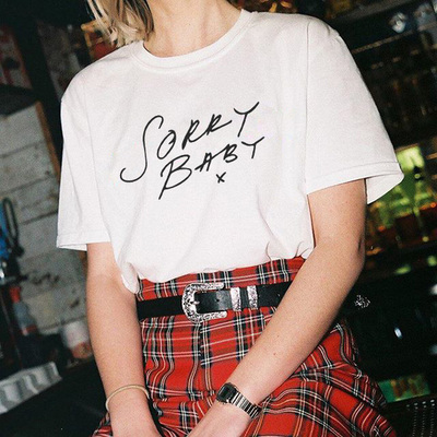 宽松纯棉白色短袖t恤