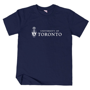 多伦多大学校服纪念品短袖T恤夏季男女留学生欧美风学院派文化衫