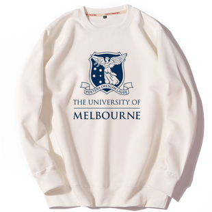 墨尔本大学 圆领卫衣墨大Melbourne U纪念品男女套头春秋冬款卫衣